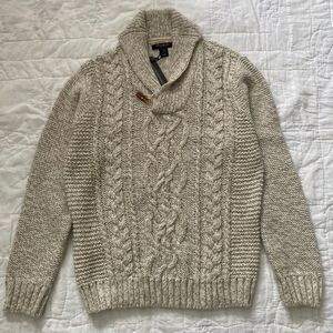 NWT Paolo Mondo Cable Knit Sweater - Mens Large - Knives Out, Old Money, Preppy